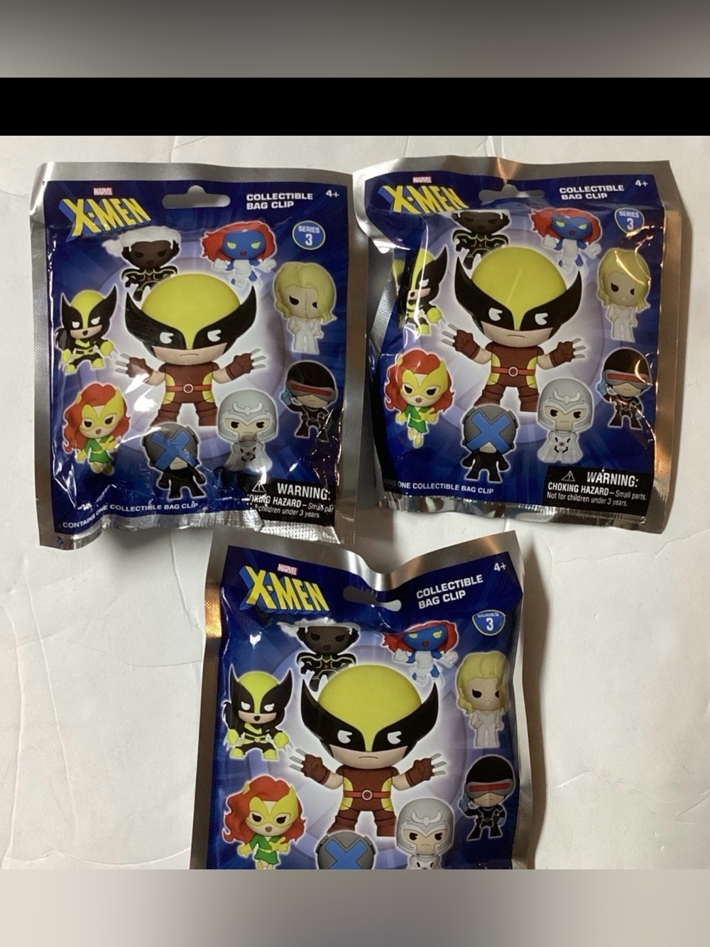 THREE/ Marvel X-Men Surprise 3D Bag Clip